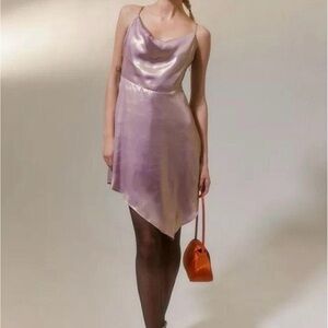 Urban Outfitters Lavender Satin Slip Dress